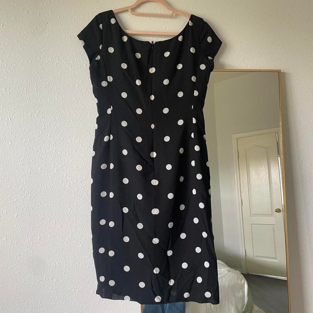 Vintage‎ 80s / 90s Dainty Polka Dot Picnic Day Dress - Picture 5 of 5